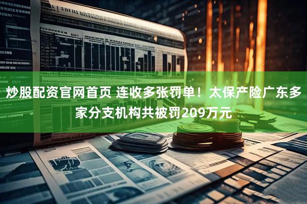 炒股配资官网首页 连收多张罚单！太保产险广东多家分支机构共被罚209万元